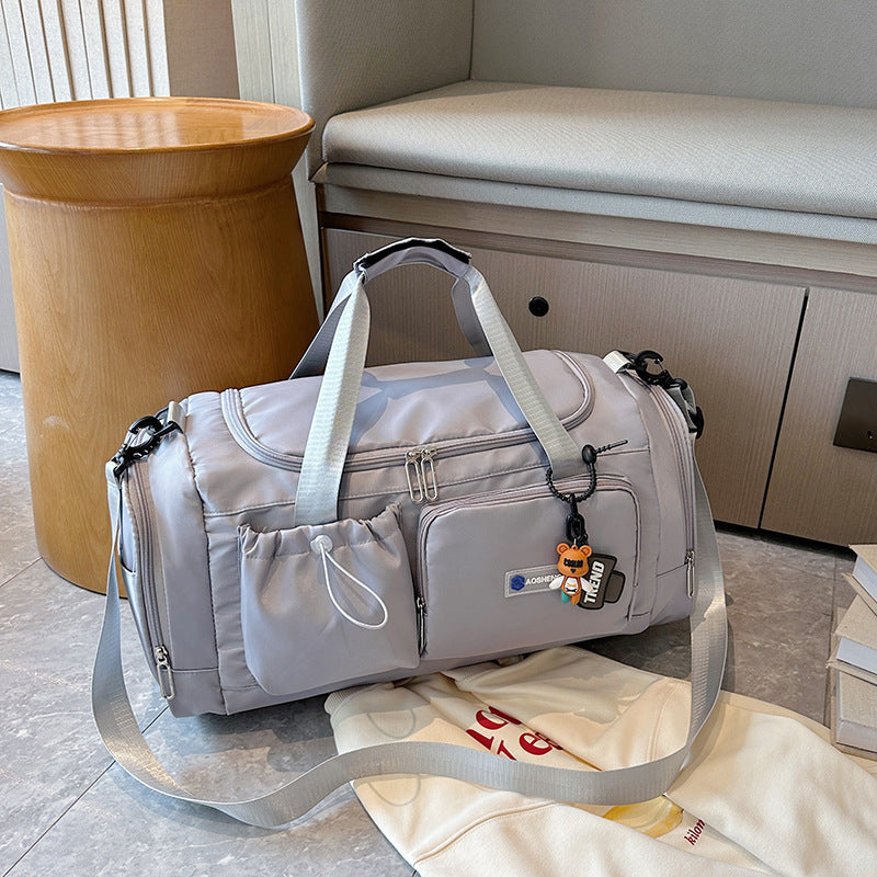 Travel bag women's bag fashionable one-shoulder crossbody handbag large capacity travel bag women can board the plane short-distance business trip luggage bag