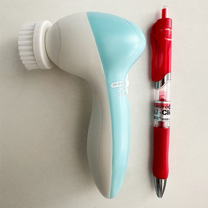 Cross-border electric five-in-one cleansing instrument face brush multi-function rotary beauty instrument pore cleaner facial machine
