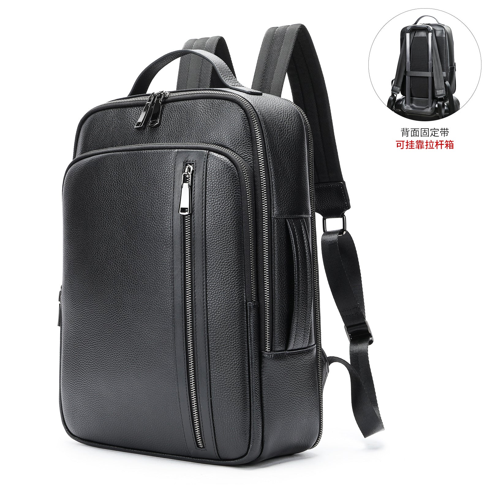 Marant genuine leather men's backpack cowhide backpack men's bag high-end business computer backpack collection men