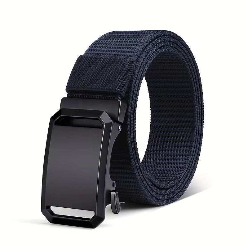 [Cross-border drop shipping] Toothless automatic buckle men's military training casual canvas nylon young people's military training belt