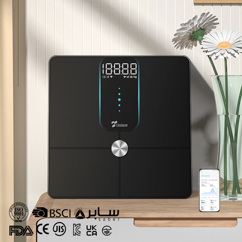 Body fat scale Bluetooth WiFi smart accurate small electronic weighing scale body fat scale fat measurement scale accurate