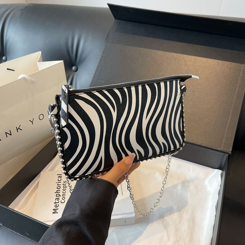 Cross-border new versatile casual crossbody underarm women's bag simple and stylish niche design chain bag fashion handbag
