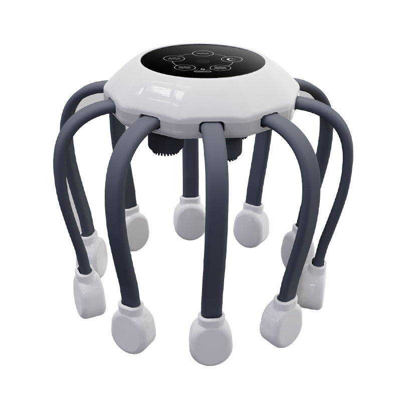 Head vibration scalp dredging relaxation massager Octopus fully automatic multi-dimensional electric massager Bluetooth