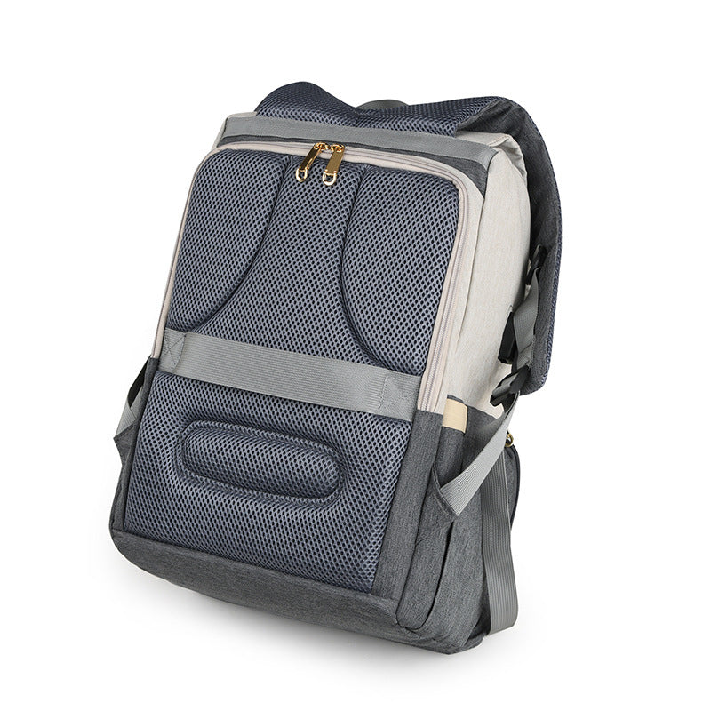 Mommy bag two-piece set Japanese multifunctional decompression air cushion mother and baby bag out USB charging large capacity mommy bag