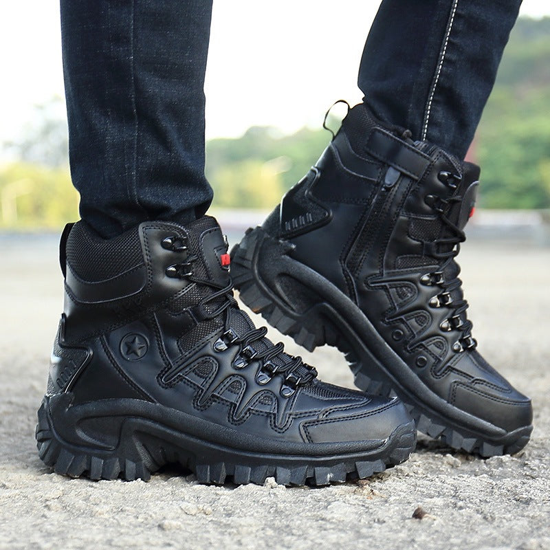 Cross-border spot new products high-top men's outdoor special forces tactical boots combat boots military boots hiking boots security boots large size