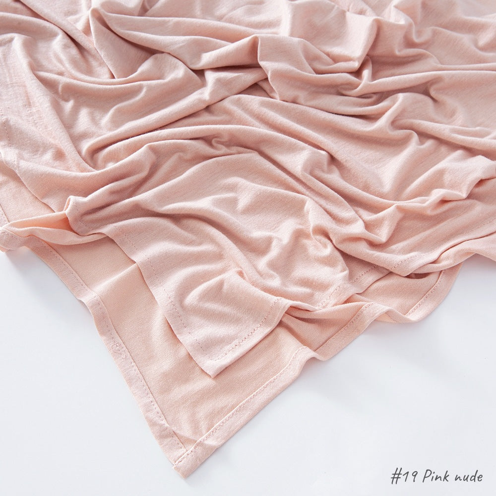 High-quality right-angle curled modal sweat cloth headscarf 170*60 mercerized cotton breathable and comfortable women's head scarf