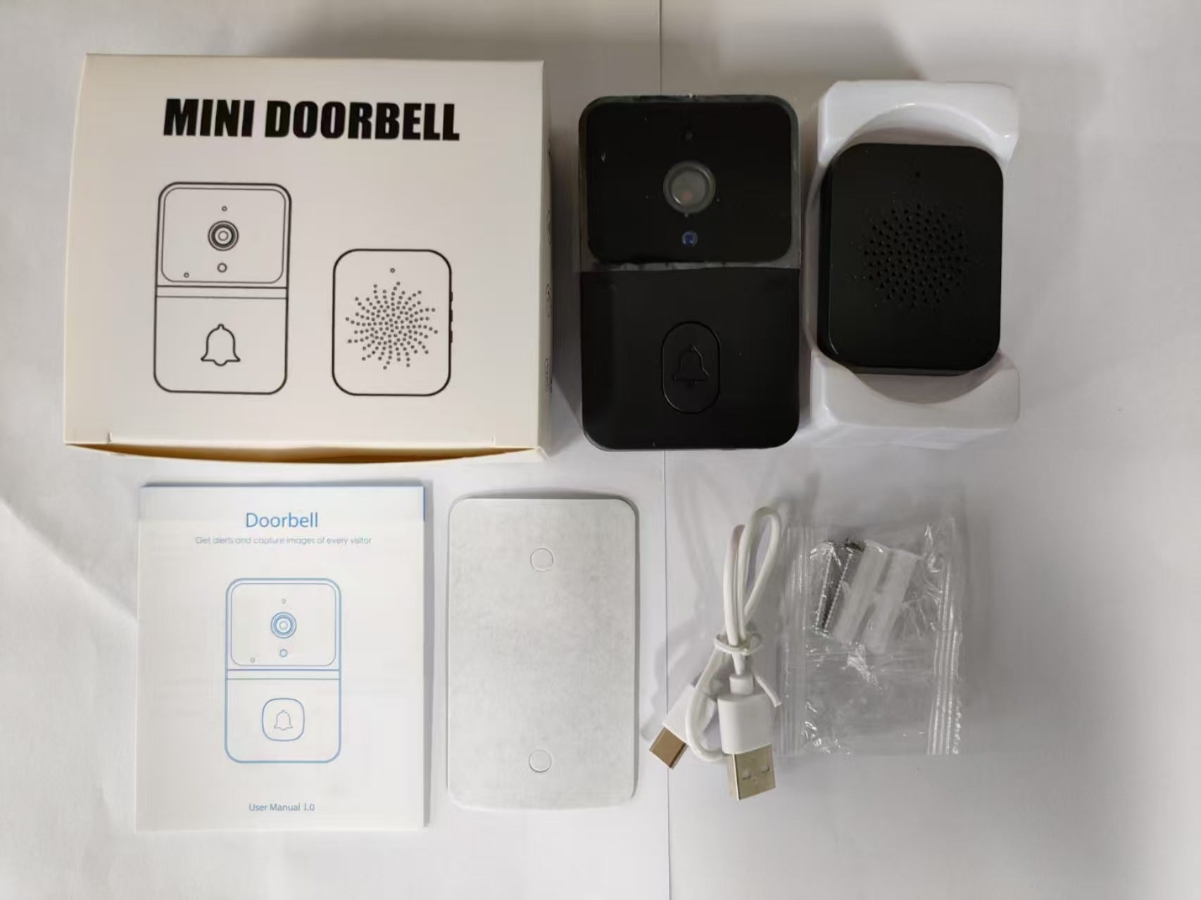 Video doorbell camera wifi smart high-definition wireless night vision doorbell remote electronic cat-eye camera home