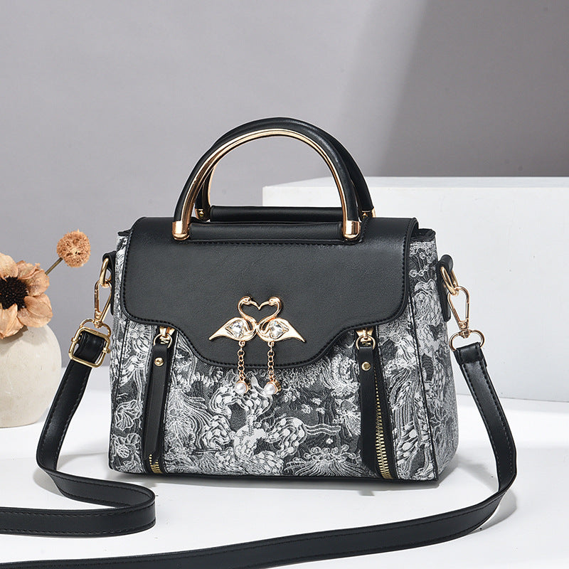 2025 new style pu bag women's bag light luxury ladies handbag high-end shoulder messenger bag small square bag women's cross-border