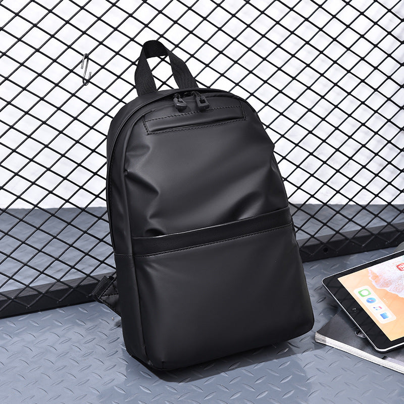 New men's sports and leisure chest bag waterproof leather membrane shoulder bag chest bag men's multi-function messenger bag chest bag