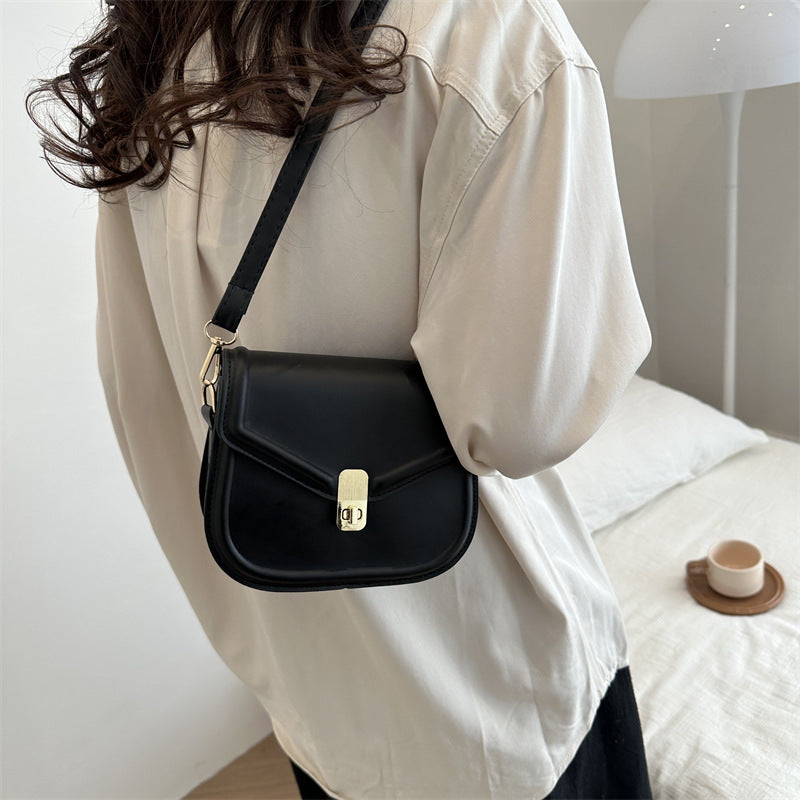 High-quality simple sewing line underarm bag women's bag 2025 new style fashion solid color versatile shoulder crossbody bag