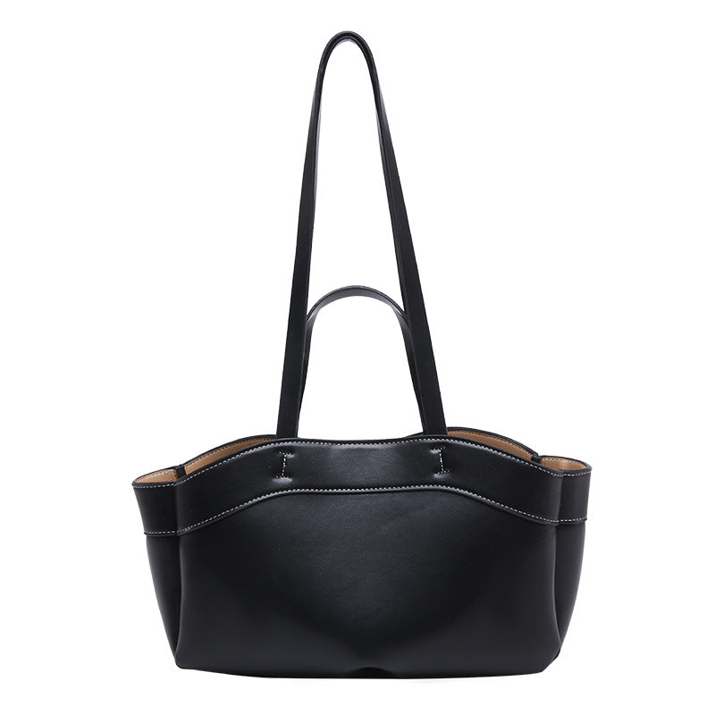 High-end women's bag, one-shoulder handbag, tote bag, 2025 spring fashion casual all-match large-capacity commuter underarm bag