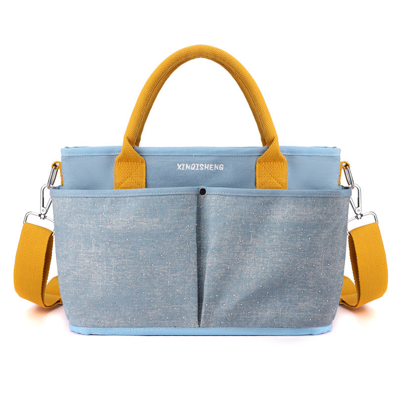 Mommy bag spring new style single shoulder fashionable multifunctional mother and baby bag for traveling milk storage and heat preservation mommy bag