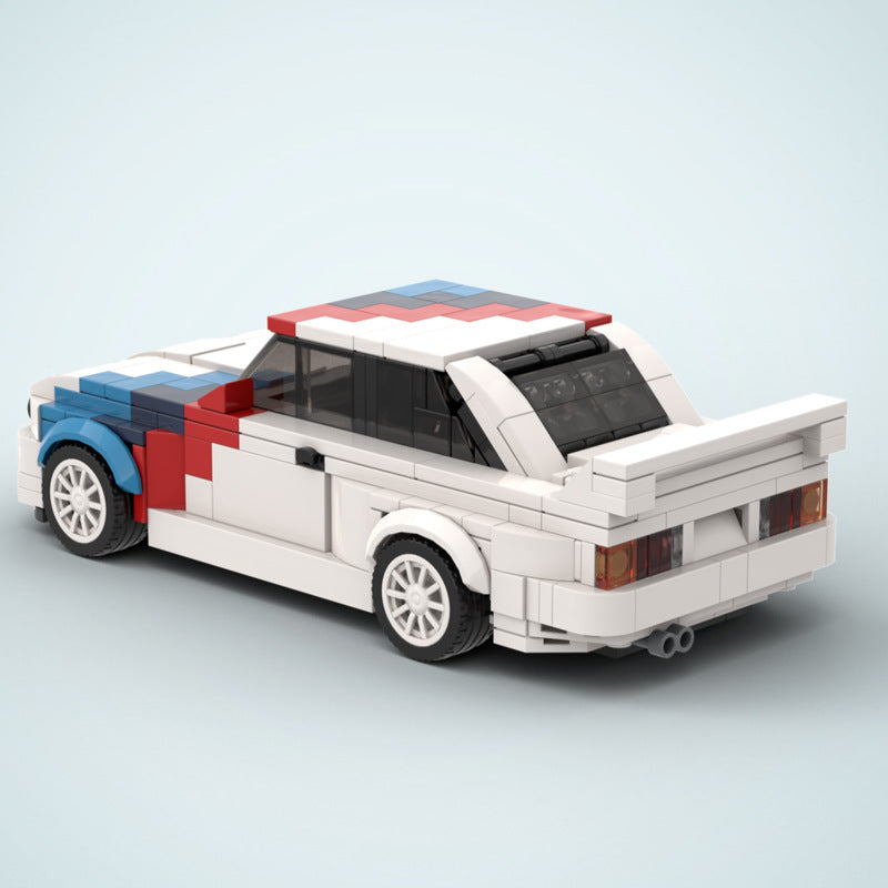 MOC building blocks compatible with Lego 53544 white BMW M3 E30 puzzle assembly gift racing DTM three colors