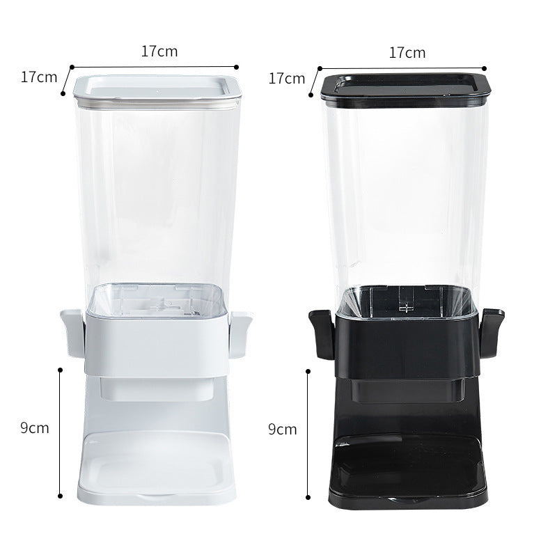 5.5L Cereal Machine Food Grain Storage Jar Cereal Machine Kitchen Cereal Dispenser