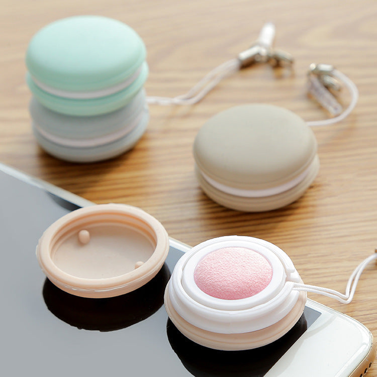 Macaron mobile phone screen wipe clean glasses wipe camera lens wipe deerskin cloth cleaning tool pendant