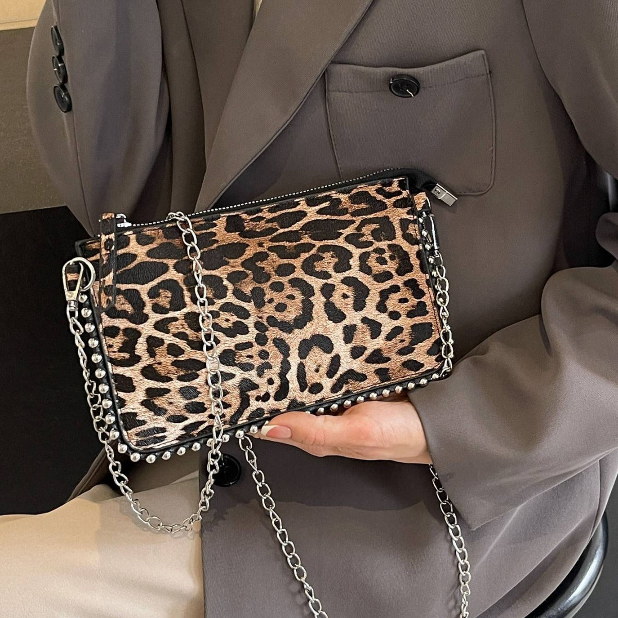 Cross-border new versatile casual crossbody underarm women's bag simple and stylish niche design chain bag fashion handbag