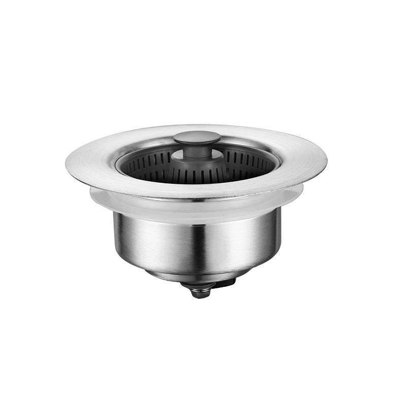 Stainless steel sink bounce core leak plug filter drainer laundry pool vegetable basin basket press filter