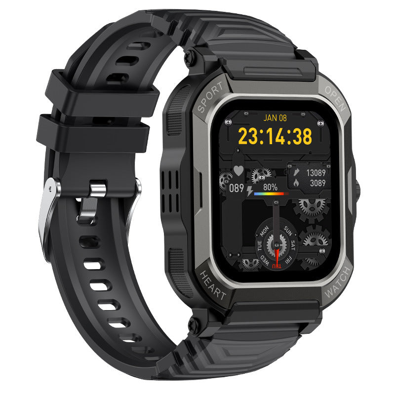 New H30 outdoor smartwatch Bluetooth call heart rate blood pressure blood oxygen IP68 waterproof sports bracelet cross-border
