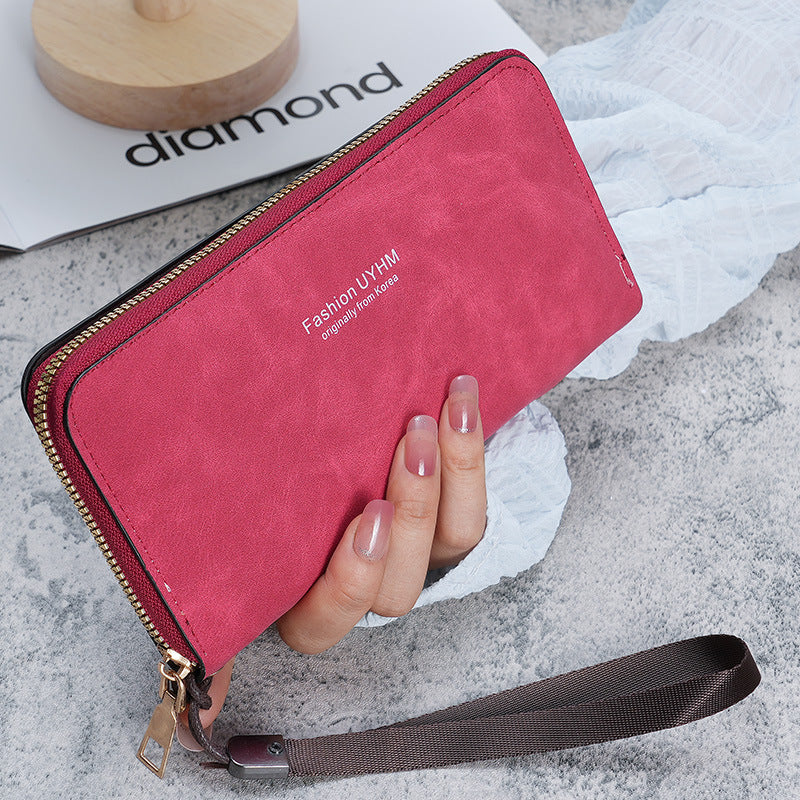 Women's hand-held long wallet new Korean version handbag multi-function card bag mobile phone bag coin purse female wallet