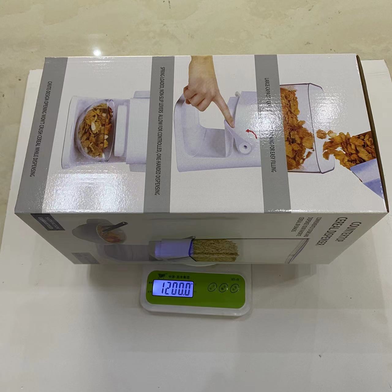 Kitchen cereal dispenser Cereal dispenser 5.5L cereal machine food grain storage jar cereal machine