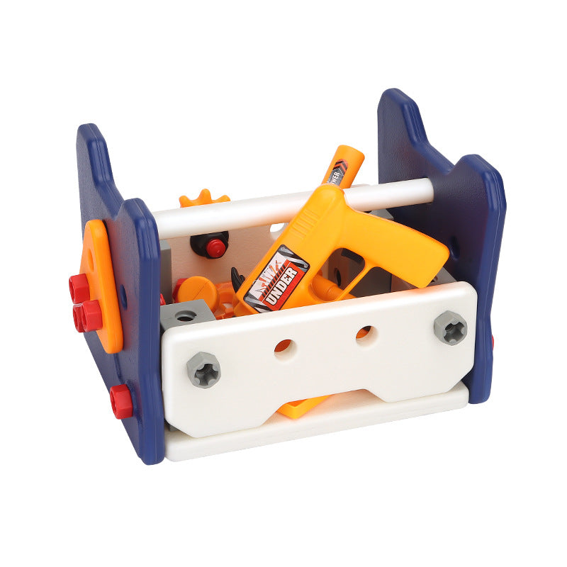 Boys educational screw-tightening toys simulation electric drill DIY screw assembly and disassembly children's repair tool box toys