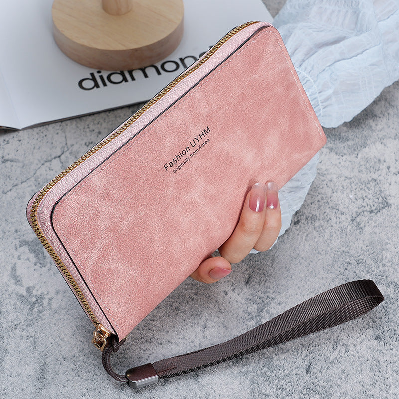Women's hand-held long wallet new Korean version handbag multi-function card bag mobile phone bag coin purse female wallet