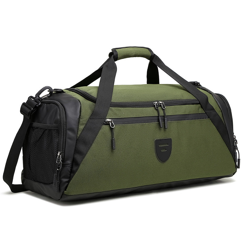 Large capacity travel bag, dry and wet separation fitness bag, multifunctional backpack, waterproof basketball helmet bag for men