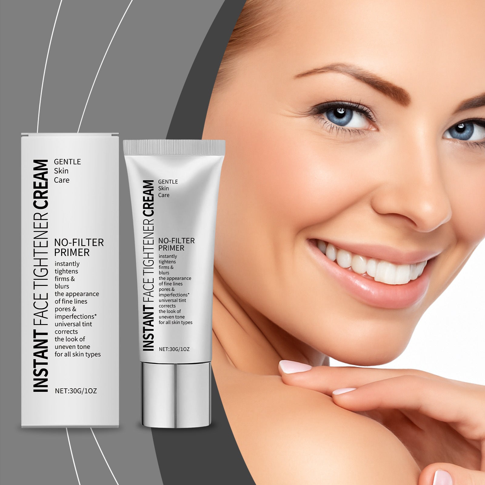 Facial makeup primer, hydrating and moisturizing, skin tone, fine lines care, skin barrier deep moisturizing and gentle treatment cream