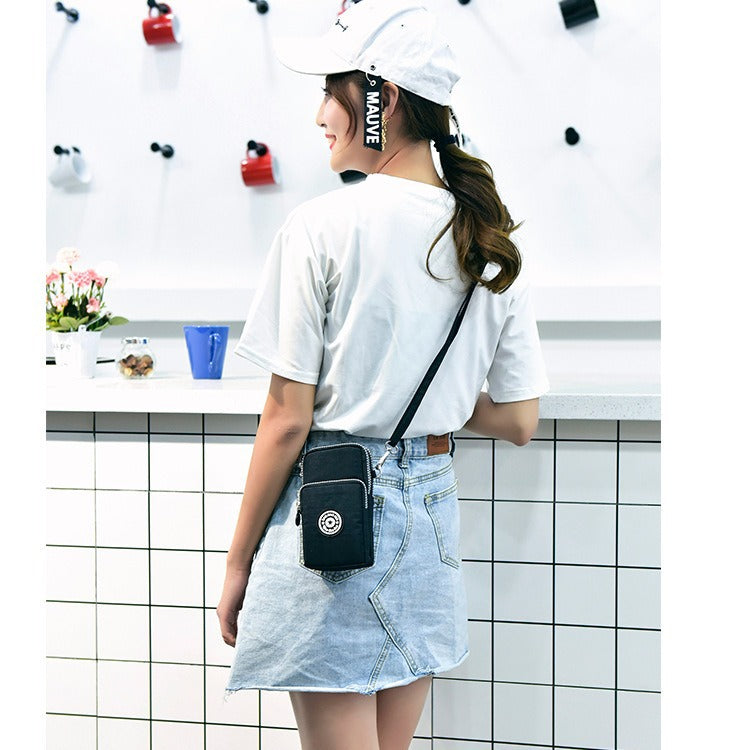 Wholesale mobile phone bag coin purse mini bag crossbody bag fabric mobile phone bag neck strap wrist bag arm mobile phone bag