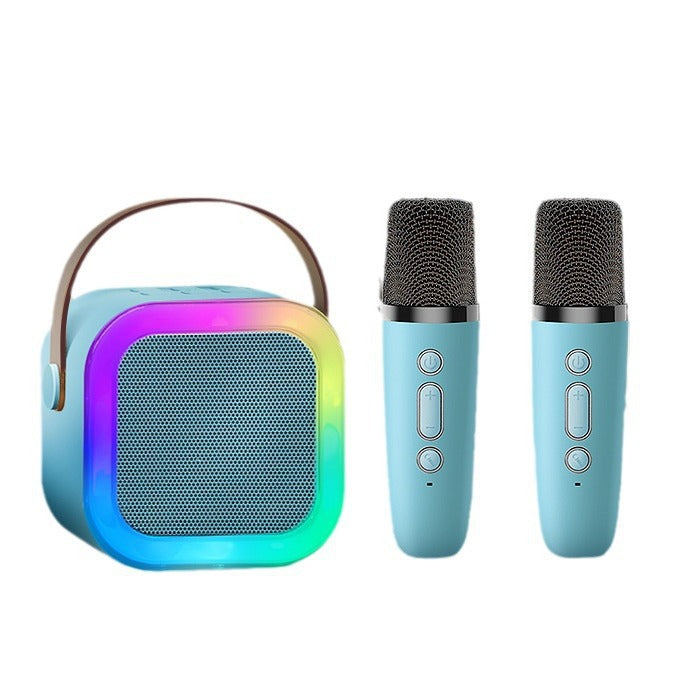 Cross-border hot-selling K12 Bluetooth audio and microphone all-in-one portable outdoor home live karaoke microphone small speaker