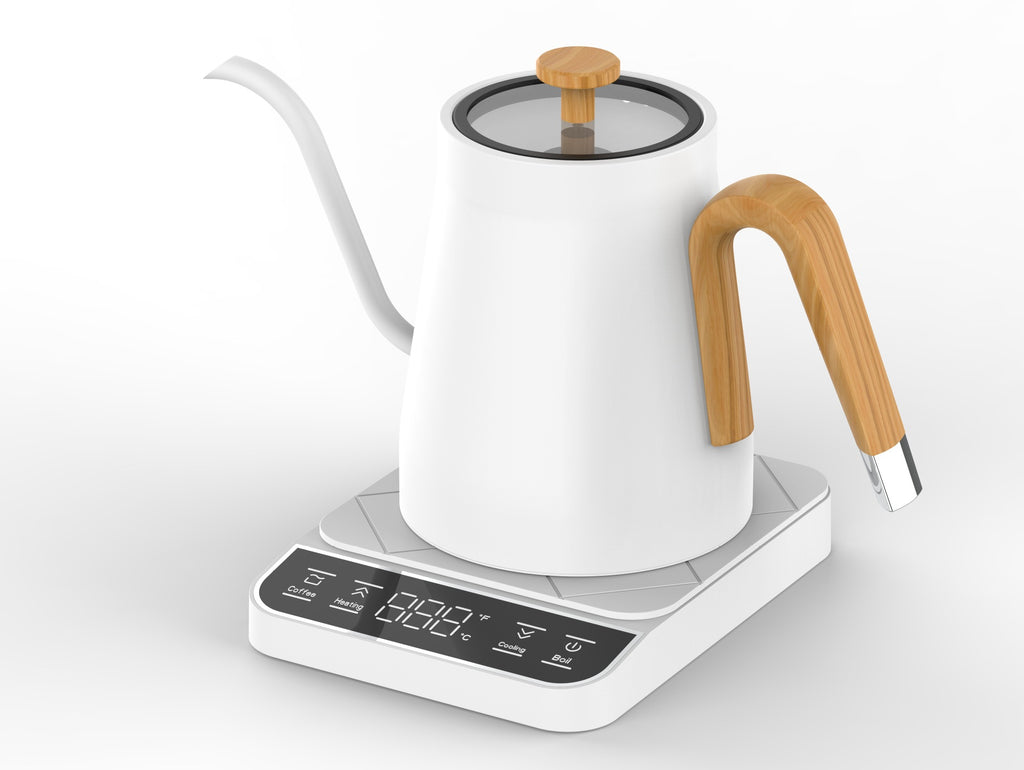 Special mold direct supply cross-border smart electric kettle slender mouth gooseneck temperature control hand brewing coffee pot constant temperature kettle