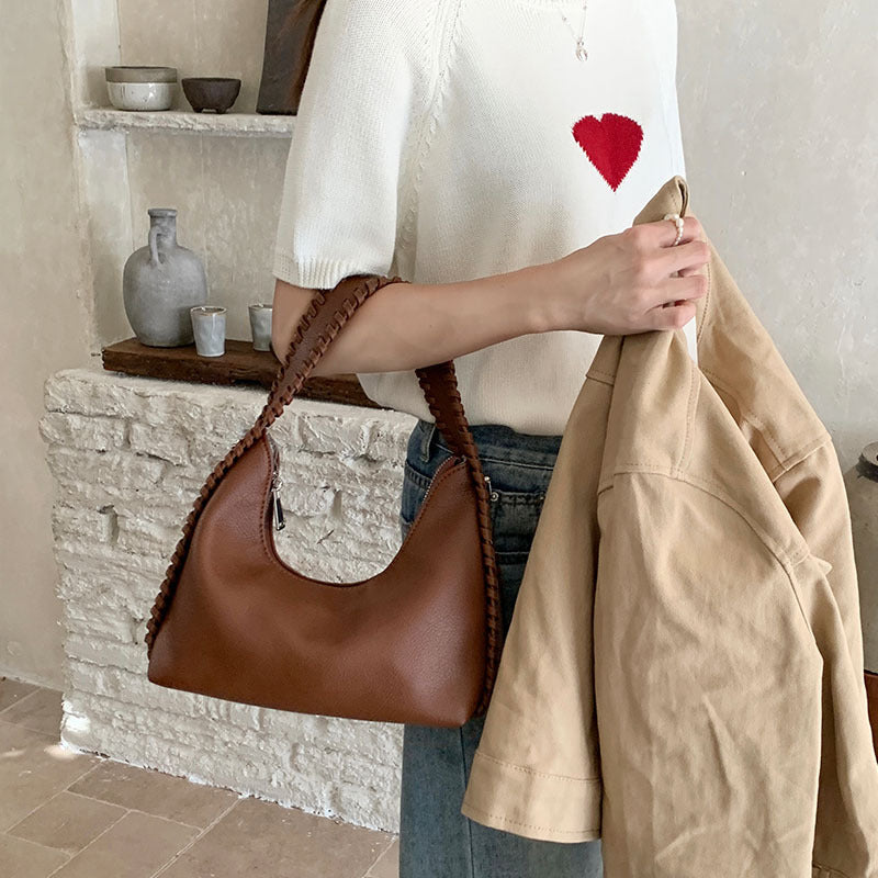 High-quality texture fashion crescent armpit bag women new style all-match simple trend portable shoulder messenger bag