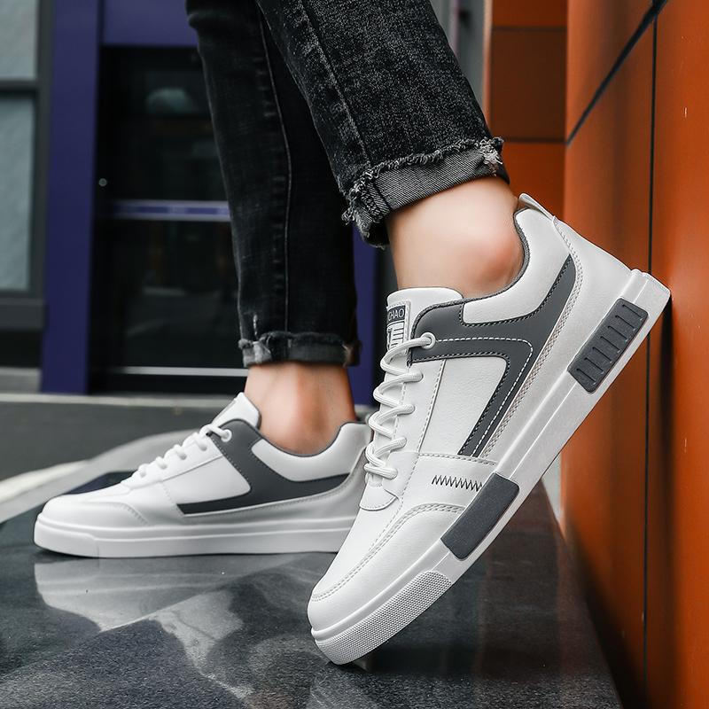 Men's shoes spring new breathable white shoes male students trendy all-match cloth shoes men's flat casual sneakers men