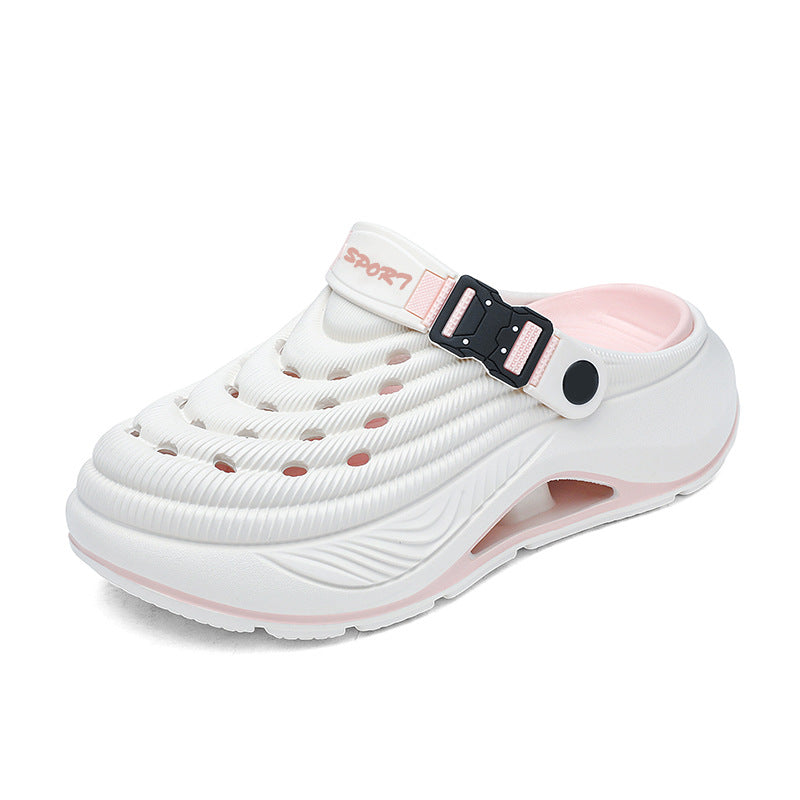 Hole shoes for men, summer outdoor wear, new beach shoes with anti-slip thick soles, men's outdoor sandals