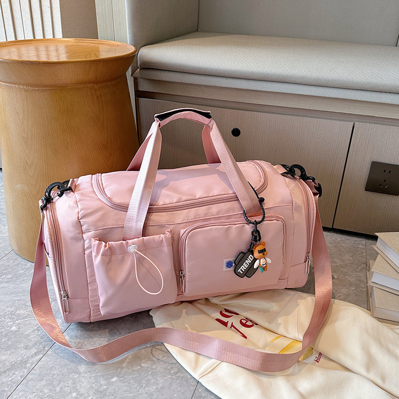 Travel bag women's bag fashionable one-shoulder crossbody handbag large capacity travel bag women can board the plane short-distance business trip luggage bag