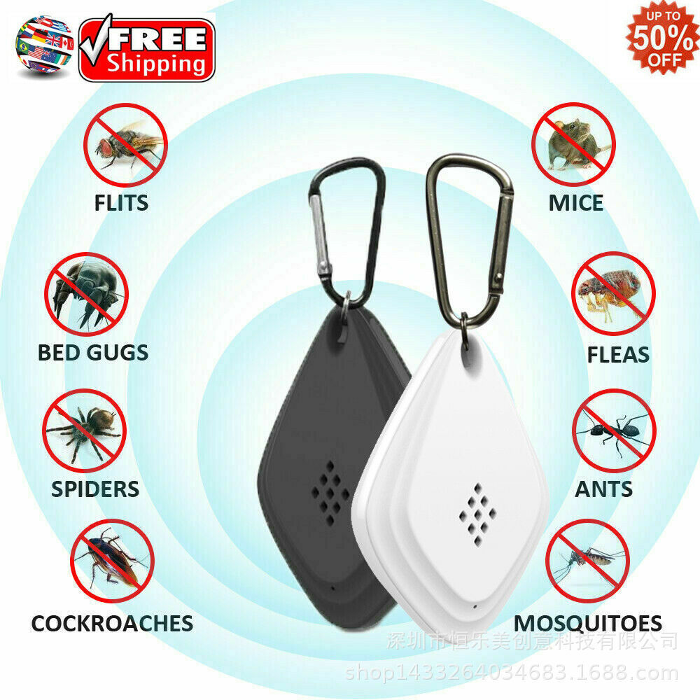Portable cross-border outdoor mosquito repellent Mosquito cockroach repellent intelligent frequency conversion USB ultrasonic repellent