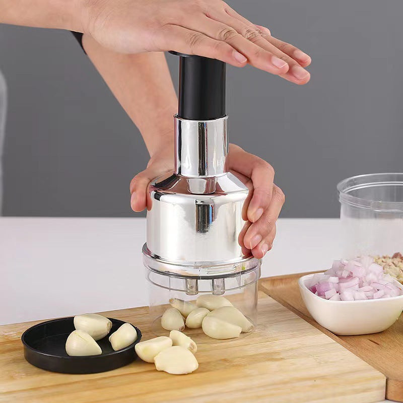 304 stainless steel garlic crusher manual garlic crusher garlic masher for cutting onion, ginger and garlic kitchen supplies garlic crusher