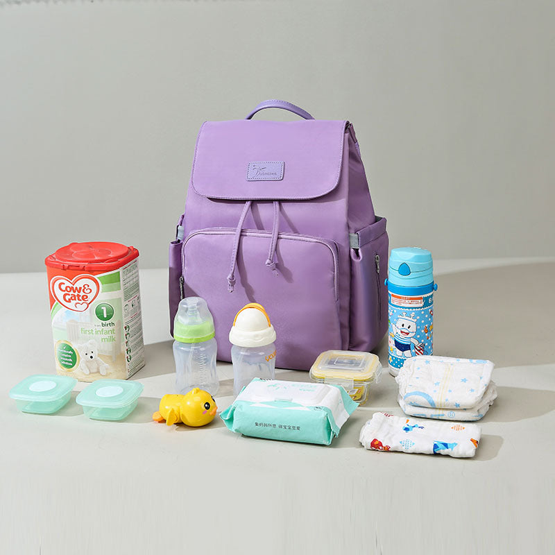 New style mommy bag double shoulder fashionable multifunctional travel bag mommy bag maternity bag dry and wet separation mother and baby bag