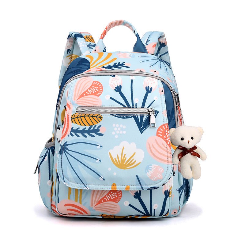 Spring new small size mommy bag fashionable multifunctional mother and baby bag for going out light and splash-proof mommy bag backpack for women