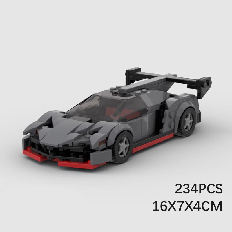 MOC building blocks compatible with Lego F43 Lamborghini Venom Supercar assembly speed series children's toy car