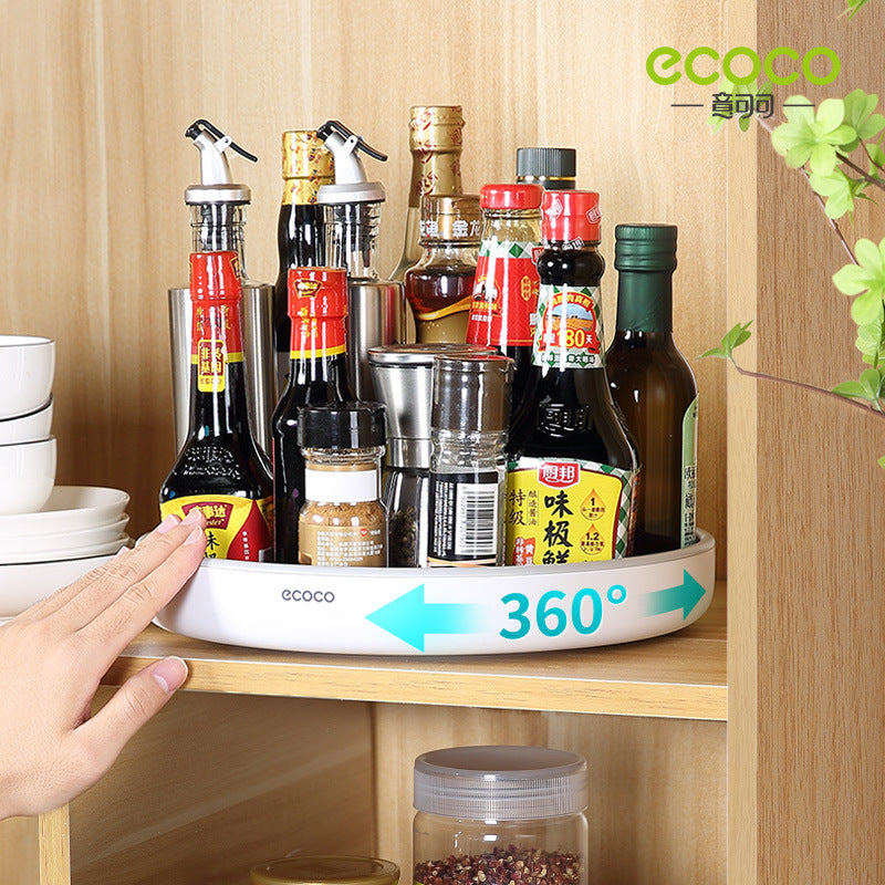 Rotating seasoning rack kitchen countertop multifunctional soy sauce bottle seasoning storage supplies household artifact