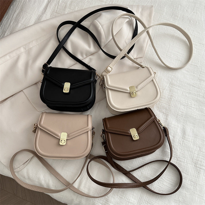 High-quality simple sewing line underarm bag women's bag 2025 new style fashion solid color versatile shoulder crossbody bag
