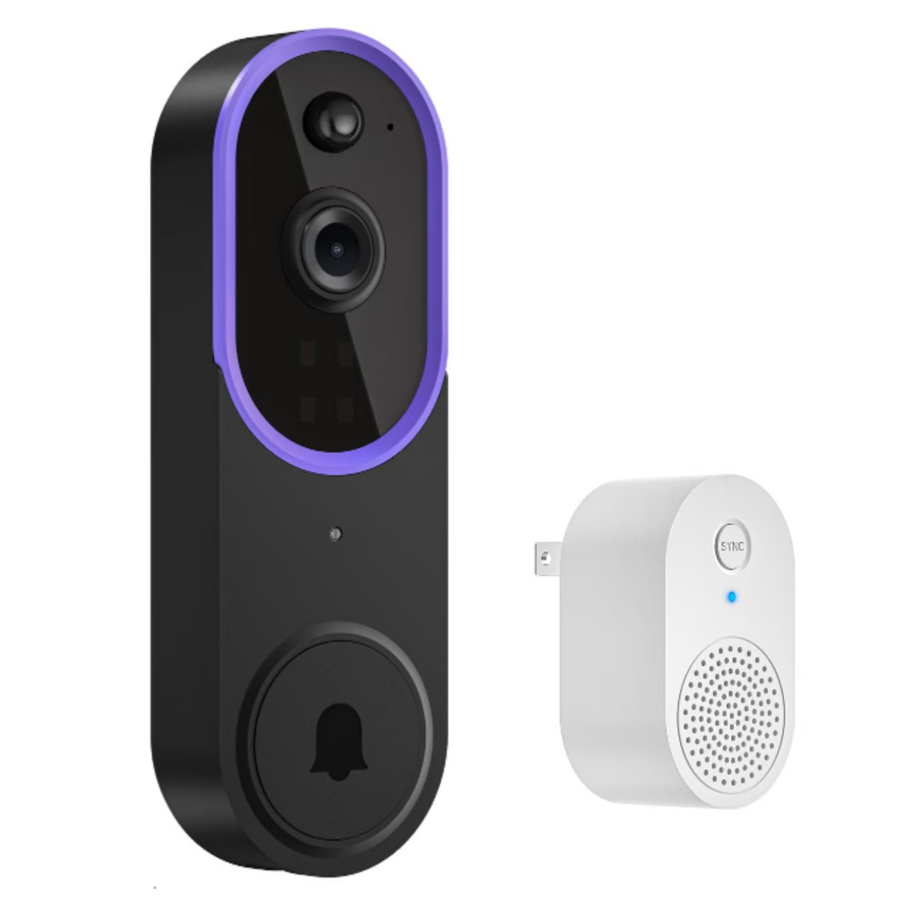 Cross-border smart video doorbell, wireless remote video intercom, human detection, HD night vision, smart home monitoring