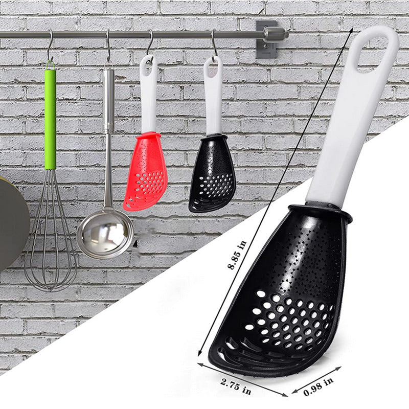 Grinding cooking spoon, mashing and draining spoon, ginger and garlic grinding spoon, egg beater, potato mashing spoon, cooking shovel