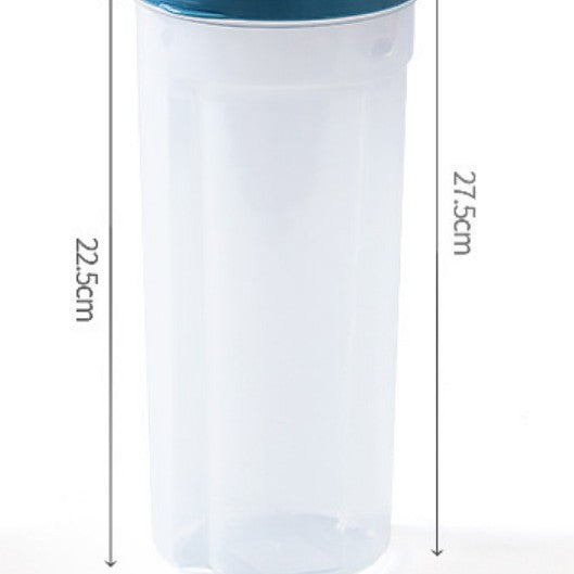 Kitchen supplies transparent plastic storage jars kitchen storage sealed fresh milk powder grain storage jars
