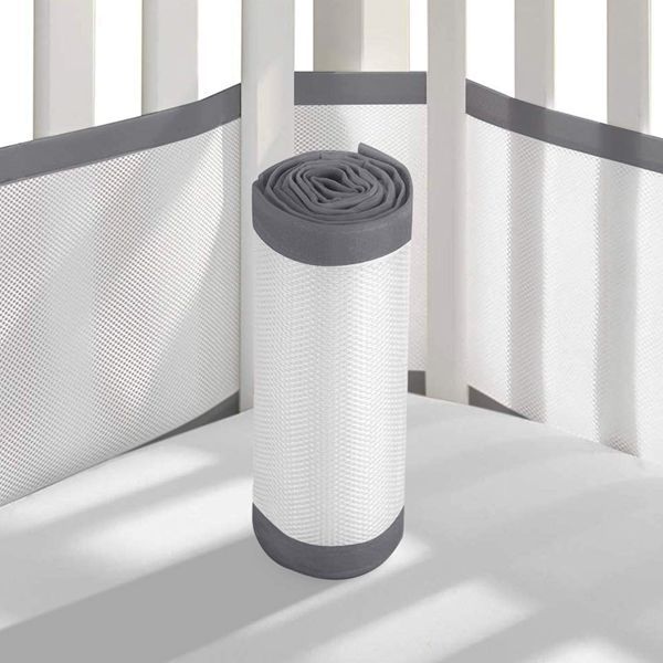4 baby crib guardrails summer breathable skin-friendly sandwich lengthened heightened