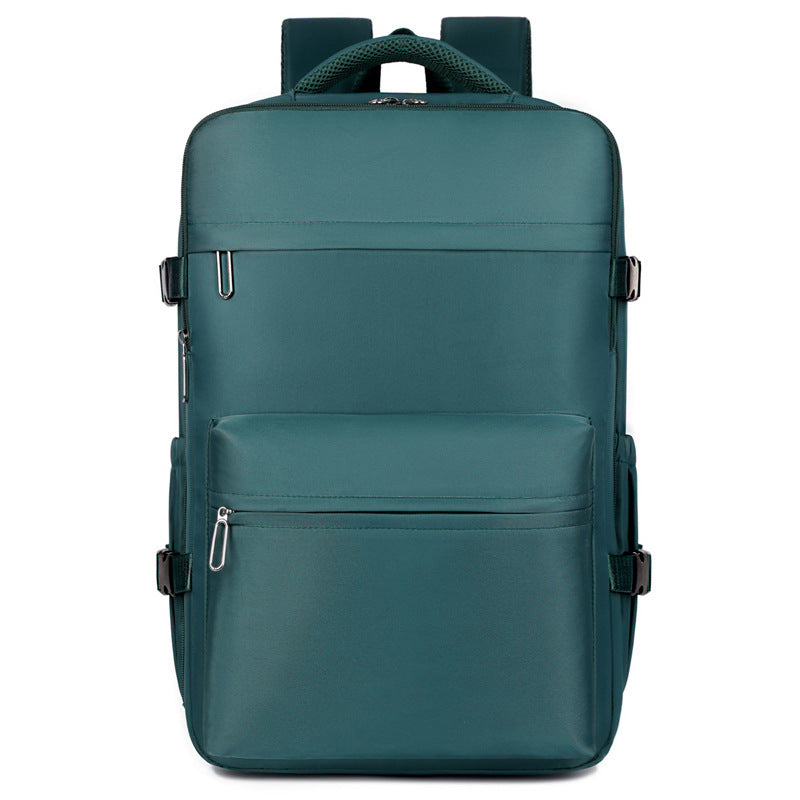 High-end business backpack vacuum compression backpack for men with large capacity and double side pockets including vacuum pump