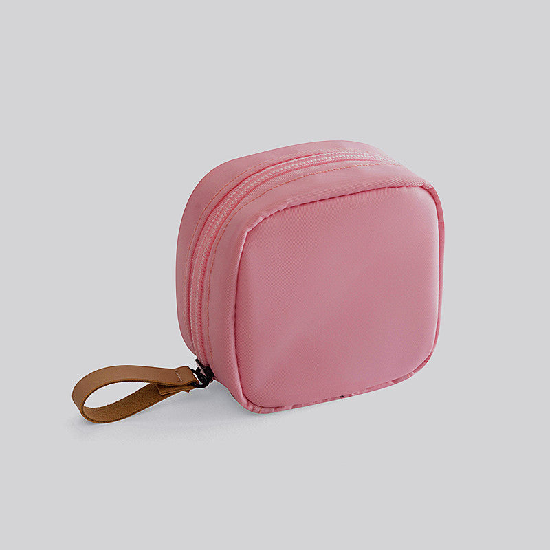 Makeup storage bag Mini portable waterproof cosmetic bag Korean simple female portable makeup lipstick bag