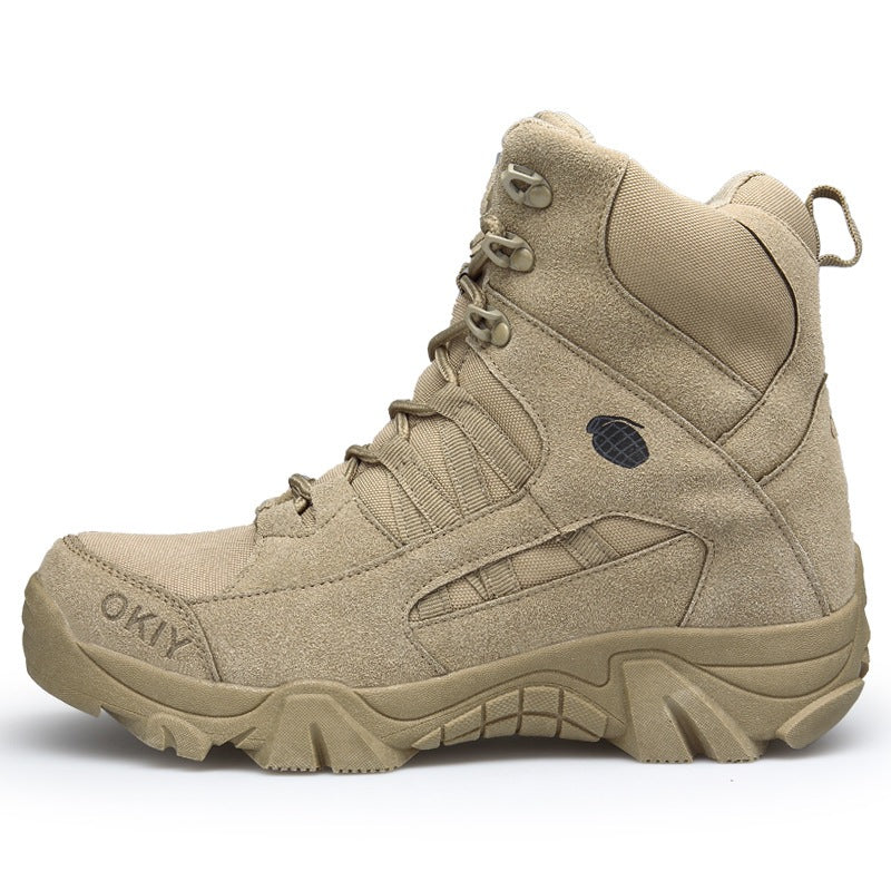 Cross-border spot new products high-top men's outdoor special forces tactical boots combat boots military boots hiking boots security boots large size
