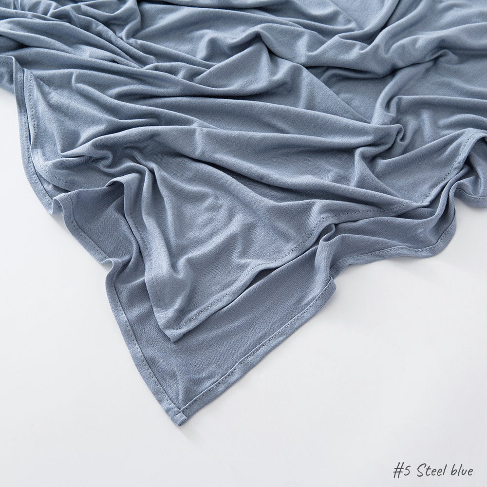 High-quality right-angle curled modal sweat cloth headscarf 170*60 mercerized cotton breathable and comfortable women's head scarf